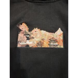 Derschutze Chinese New Year Dragon Hoodie Black Men's XL